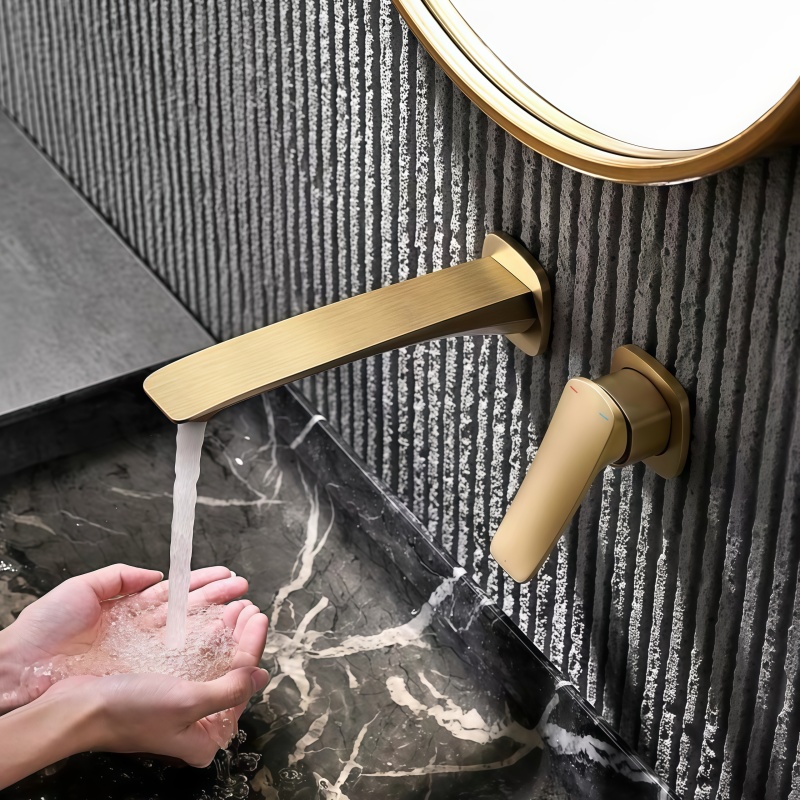 Basin Mixer Cartridge - Gold Concealed Bathroom Faucet Embedded Cartridge