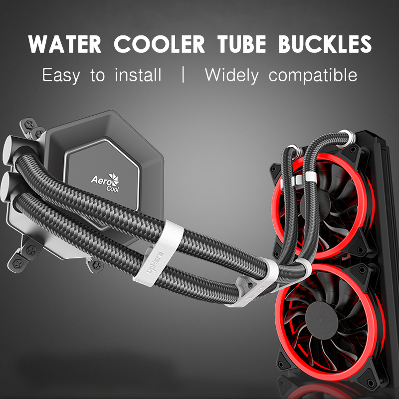Plastic Pipe Clip - Jumpeak Universal Computer Water Cooler Tube
